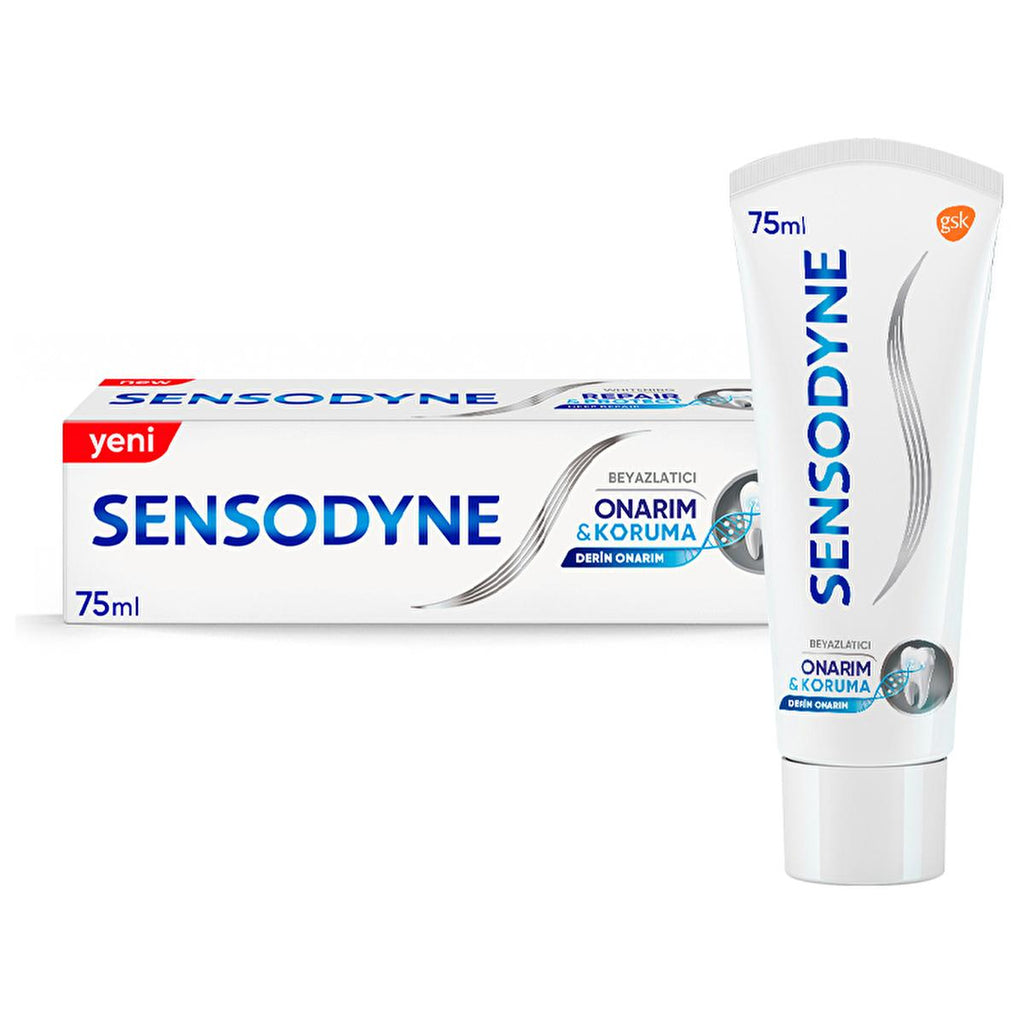 Sensodyne Desensitizing Toothpaste for Sensitive Teeth Repair - 2.54 fl oz, NovaMin Technology, Whitening Benefits