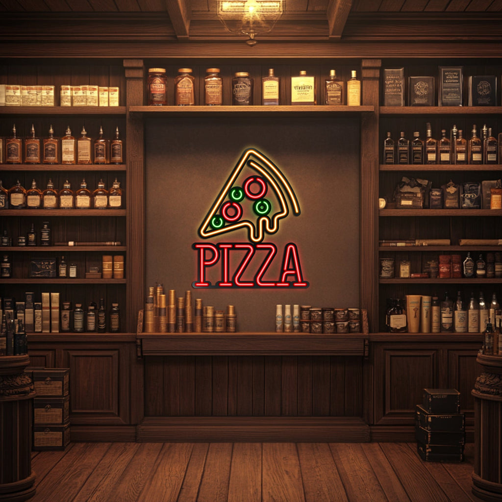 Pizza Metal Neon Wall Art- LN0040