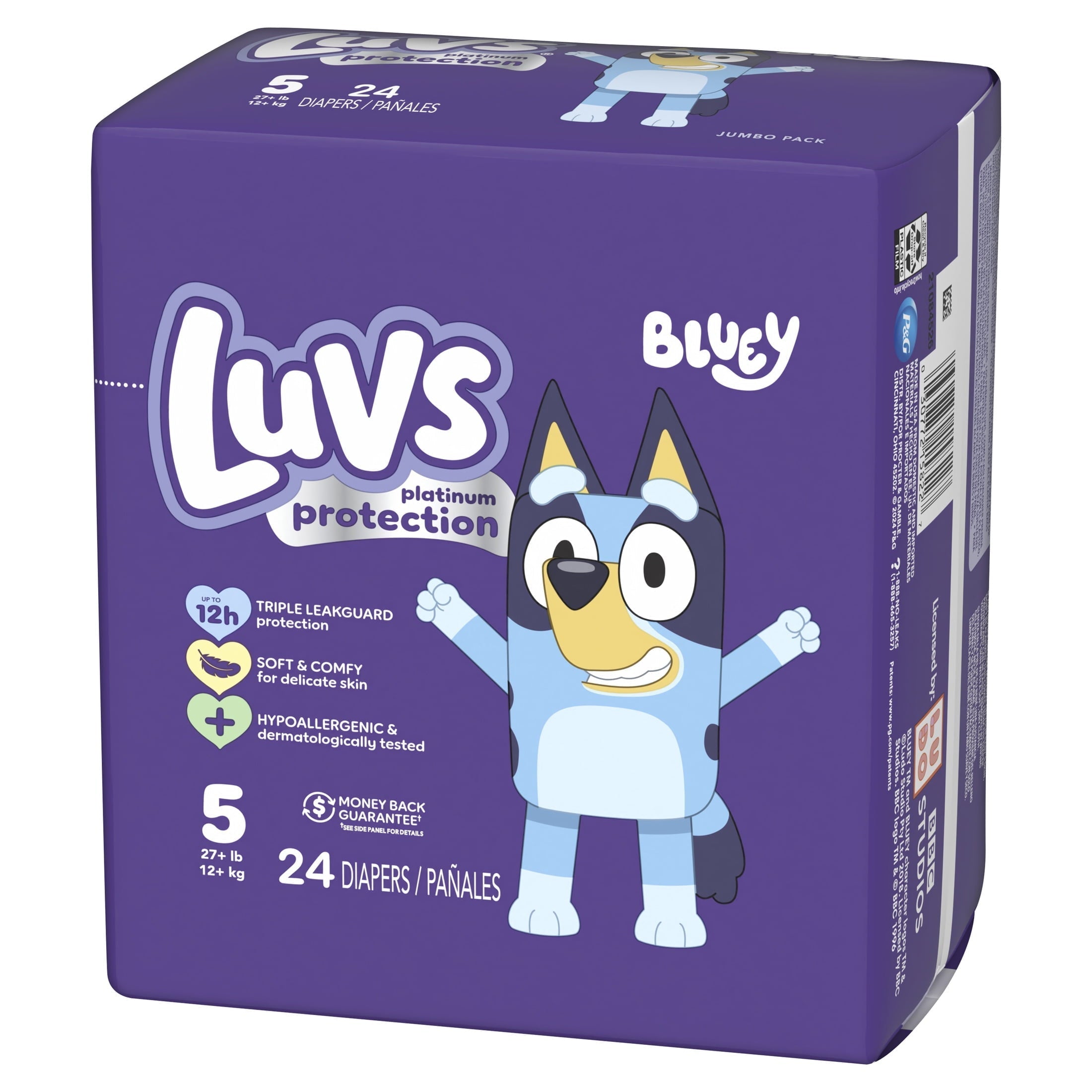 Luvs Platinum Protection Baby Diapers Size 5, 24 Count
