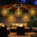 5-Pack: 450 LED Solar Starburst Sphere Lights