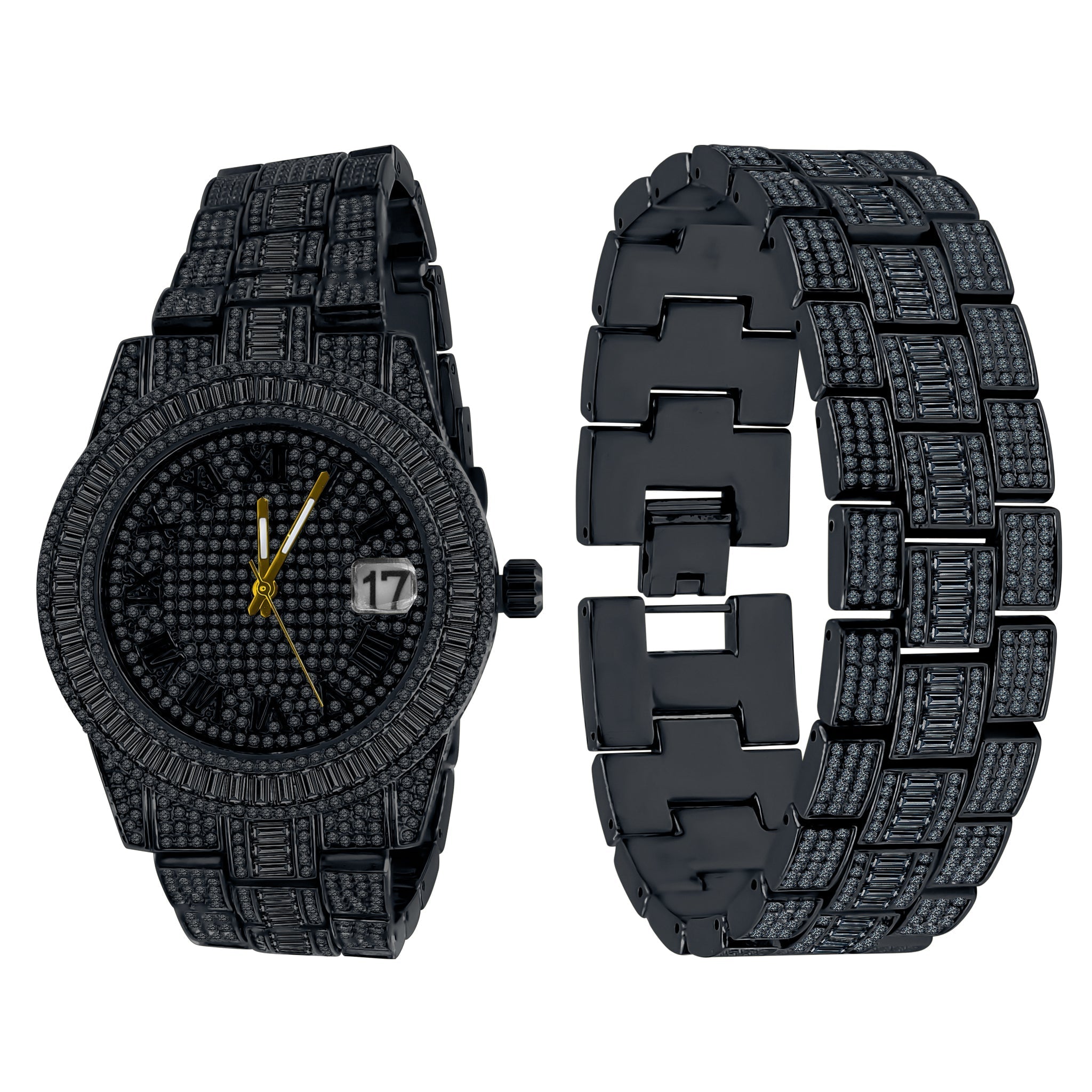 OYSTER CRYSTAL STONES WATCH SET | 530753