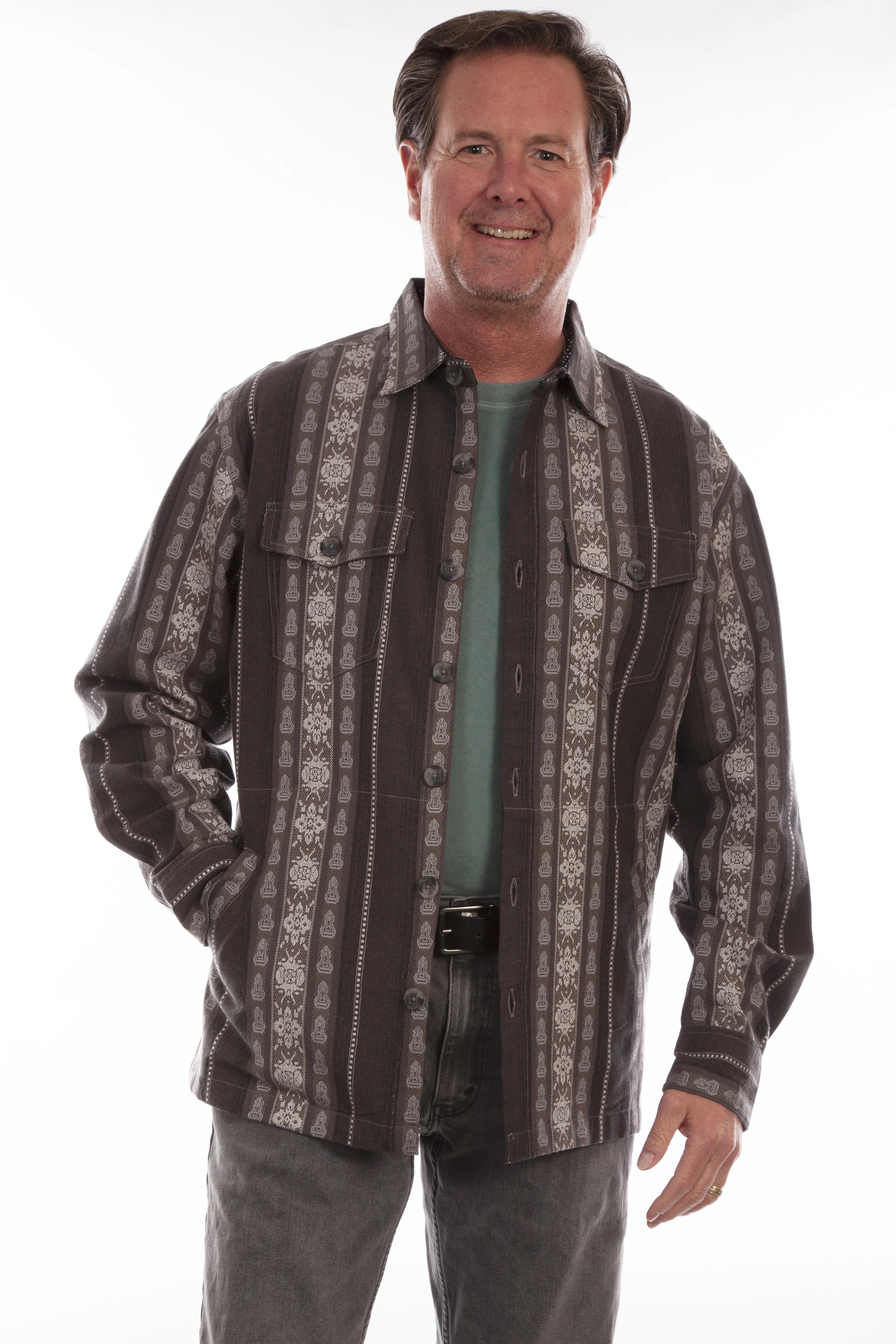 Scully Ridgeview - Men's Western Flannel Shirt Jacket