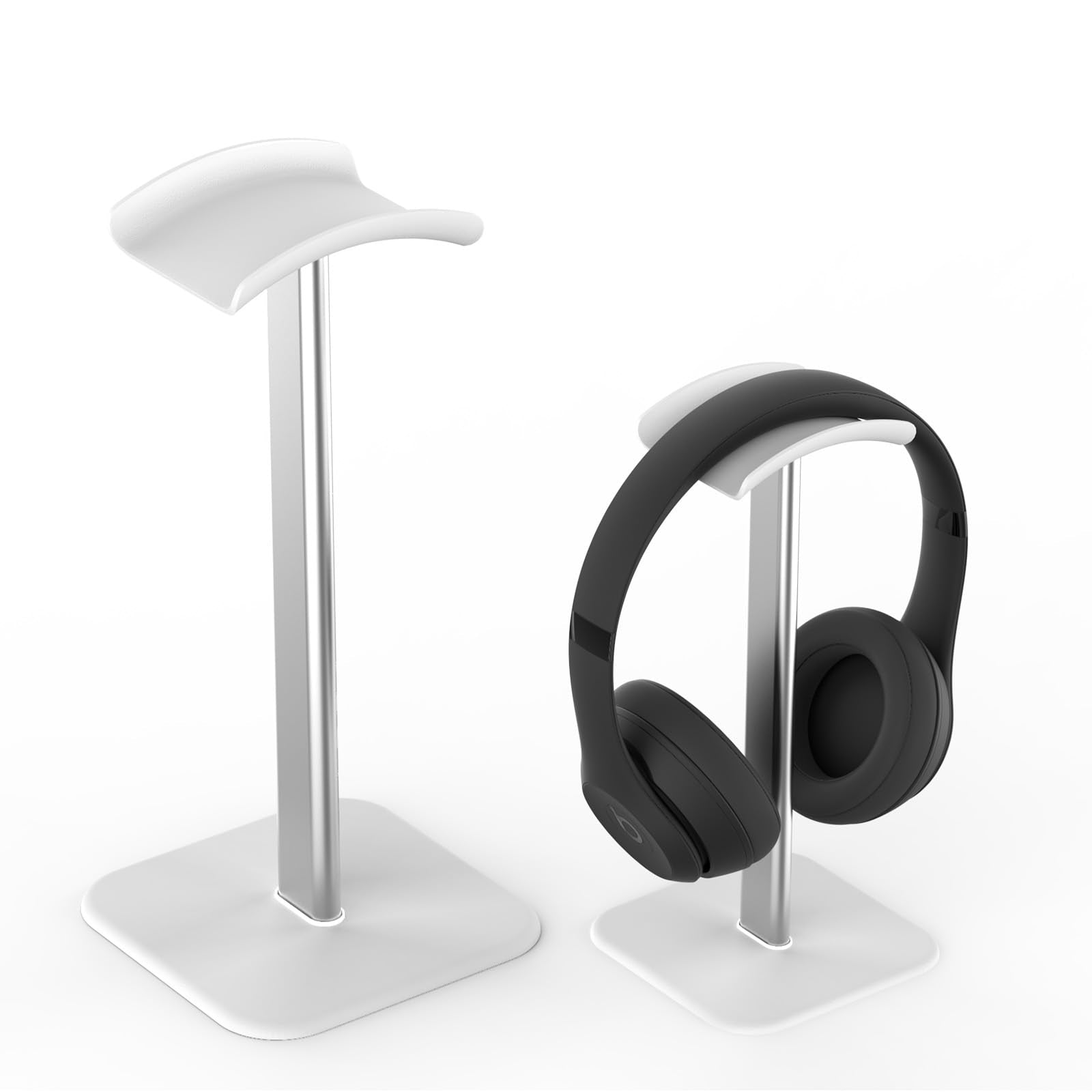 Ahonnpely Headphone Stand for Desk - Headset Stand with Aluminum Hanger Headphone Holder for AirPods Max Sony Bose Beats and More (White)
