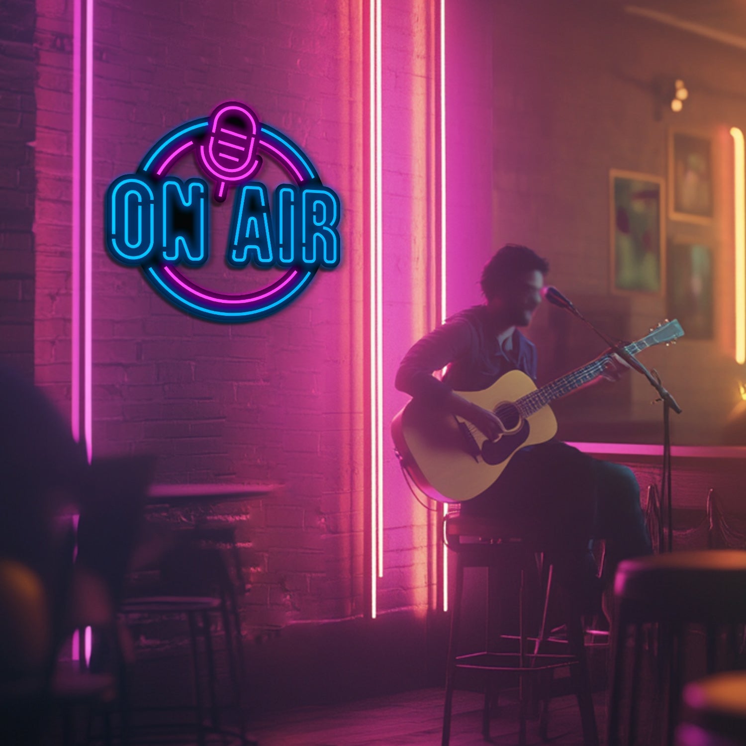 On Air Metal Neon Wall Art- LN0097