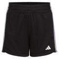 adidas Girls Plus Size 3-Stripes Mesh Shorts Black New