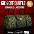 Green Camo Weekender Duffle Bag (FLASH SALE)