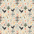 Premium Christian Wrapping Paper (3 Pcs) - Symbols Printed of Cross and Dove Birds Gift Wrapping Paper - Religious Gift Wrap Paper for Baptism First Holy Communion Nativity and Other Occasions