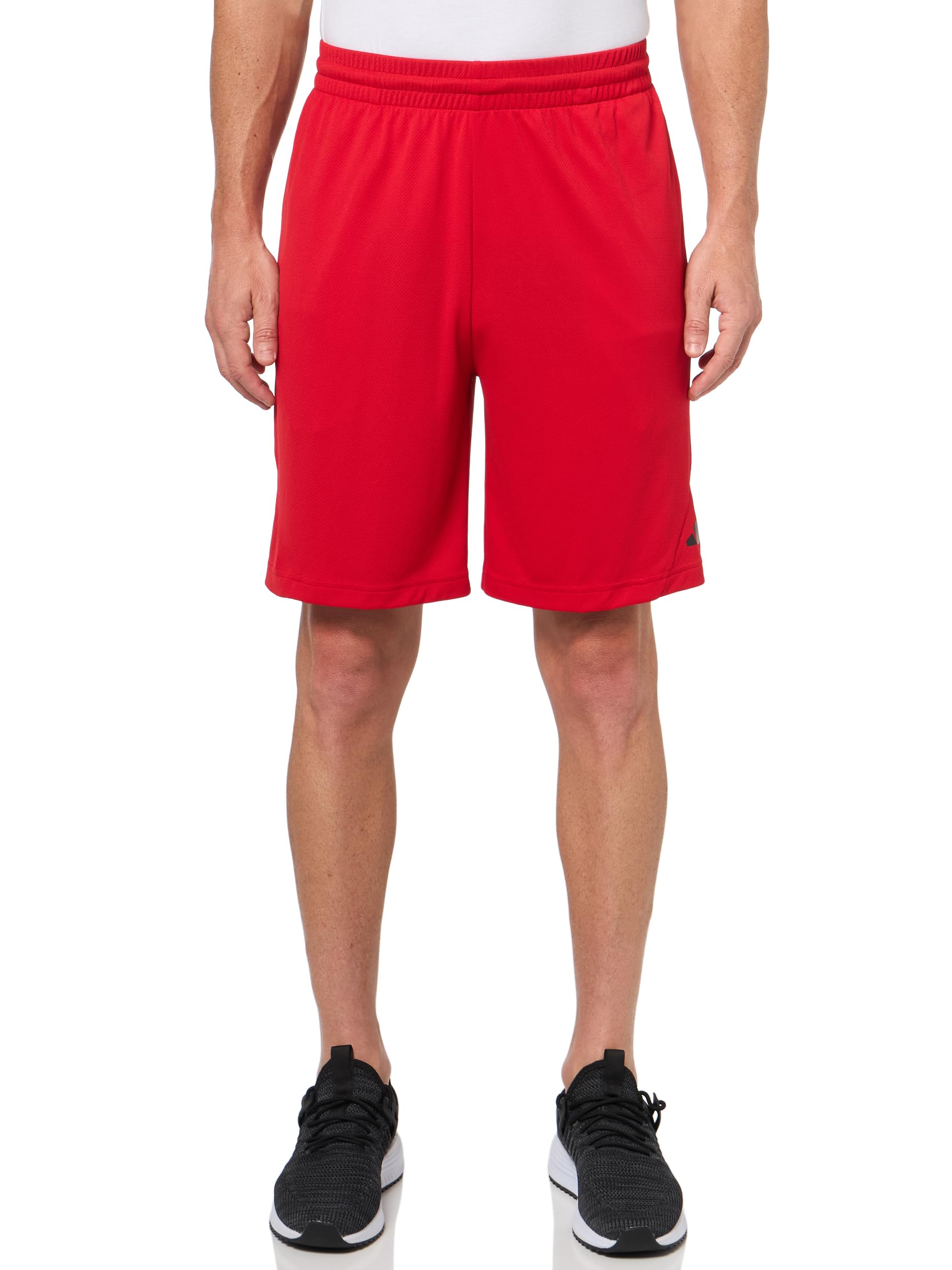adidas Mens Badge of Sport Basketball Shorts Better Scarlet/Better Scarlet XX-Large/7" Inseam
