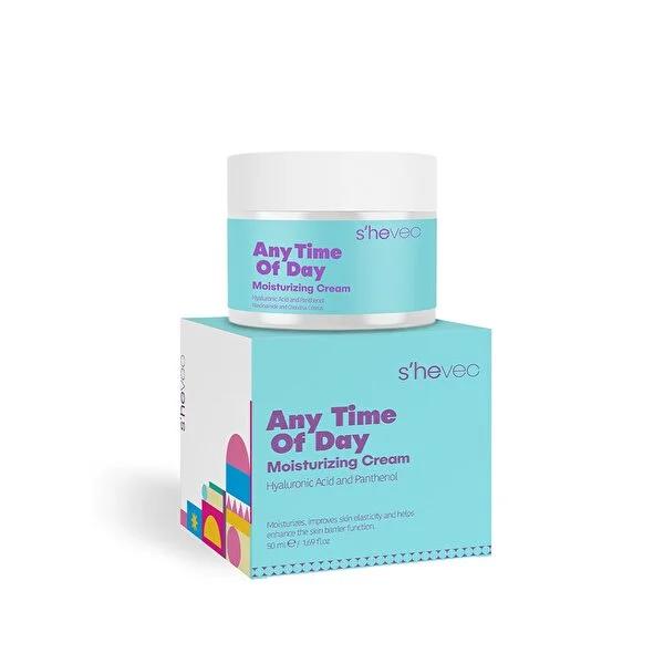 She Vec Moisturizing Cream with Hyaluronic Acid - Anti-aging Skincare for Dry Skin - 1.69 fl oz