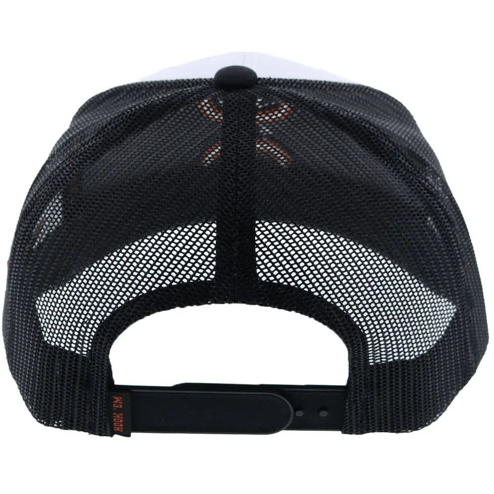 HOOey University of Texas Longhorns (Black/White/ Burnt Orange) - Trucker Cap