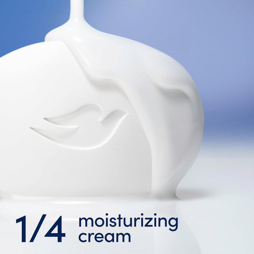 Dove Beauty Bar Soap Original 8 Count for Soft, Smooth Skin, with 1/4 Moisturizing Cream 3.75 oz