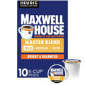Maxwell House Master Blend Mild Roast K-Cup Coffee Pods, 10 ct Box