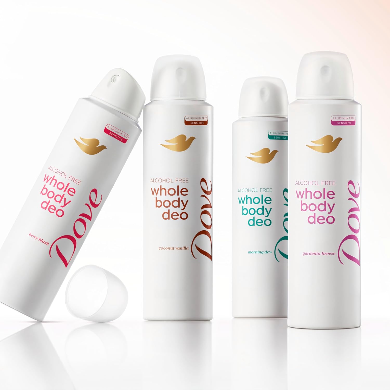 Dove Whole Body Deo Alcohol Free Deodorant Spray for Women Coconut Vanilla 4 oz