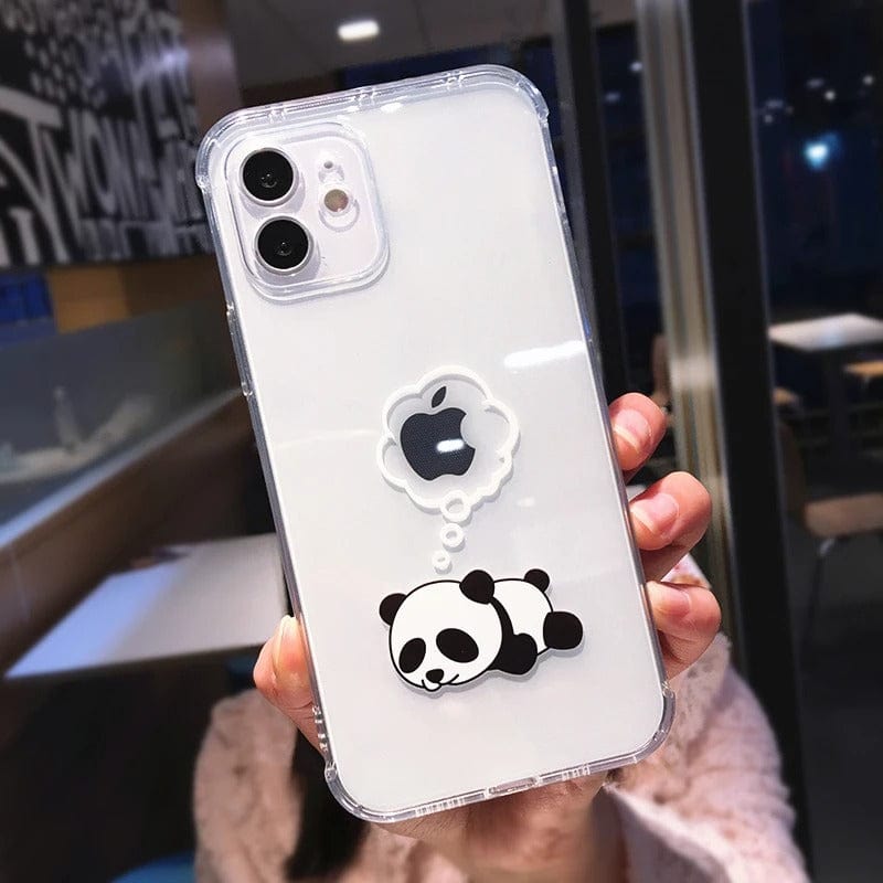 Creative Bear Panda Animal iPhone Case