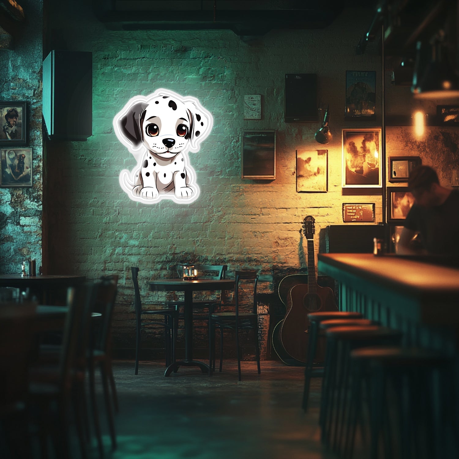 UV Printed Dog Neon Wall Art- LV0023