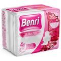 Benri Hygienic Pad Normal 10-Pack - Ultra-Thin, Breathable Menstrual Protection for Women
