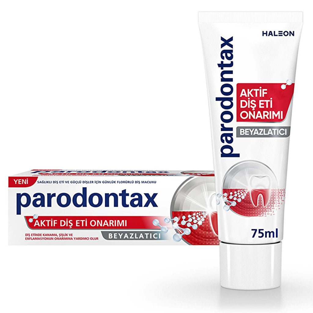 Parodontax Whitening Toothpaste for Gum Repair: Bleeding Gums Treatment - Gently Whitens Teeth, Promotes Healthy Gums
