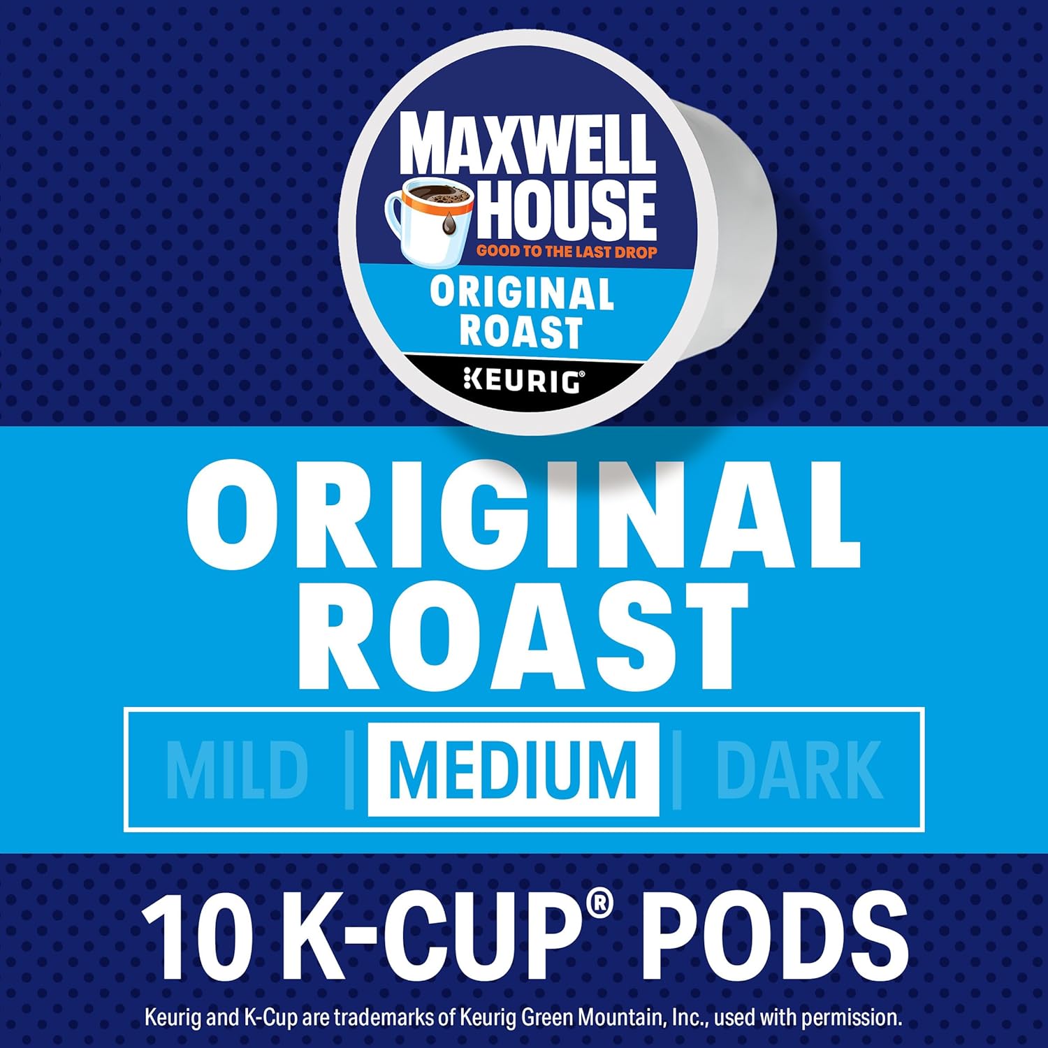 Maxwell House Original Roast Medium Roast K-Cup Coffee Pods, 10 ct Box