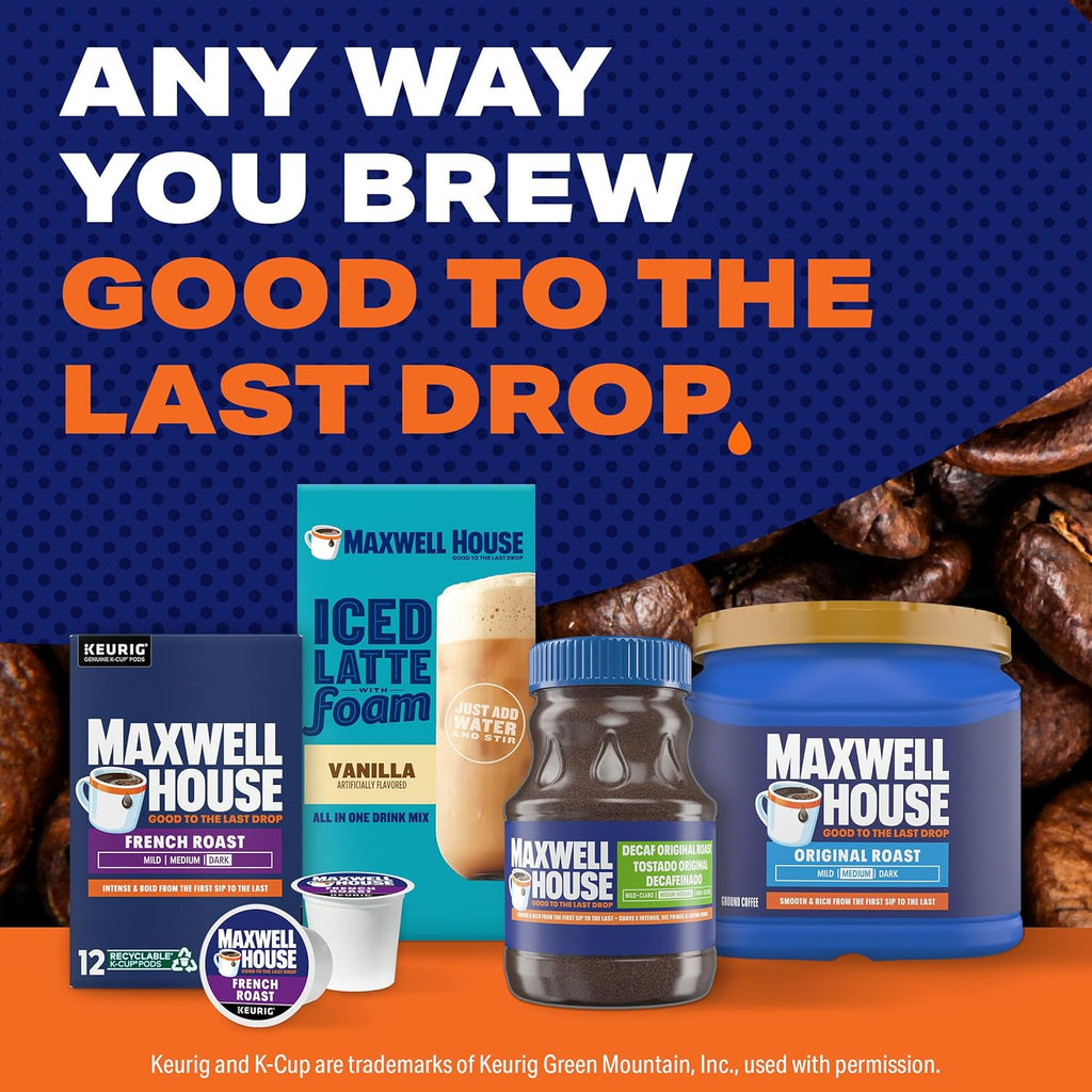 Maxwell House Original Roast Decaffeinated Instant Coffee, 8 oz Jar