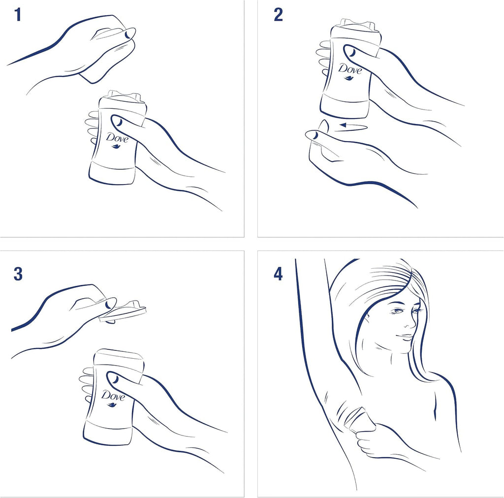Dove Advanced Care Anti Deo Stick Cool Essentials Twin Pack for helping your skin barrier repair after shaving 72 h odor control and all-day sweat protection with Pro Ceramide Technology 2.6 oz