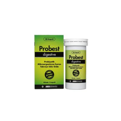 Probest Probiotic Dietary Supplement for Digestive Health Support - 20 Capsules