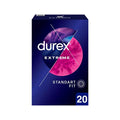 Durex Extreme Condoms - Delay, Textured, Lubricated for Enhanced Pleasure - Pack of 20