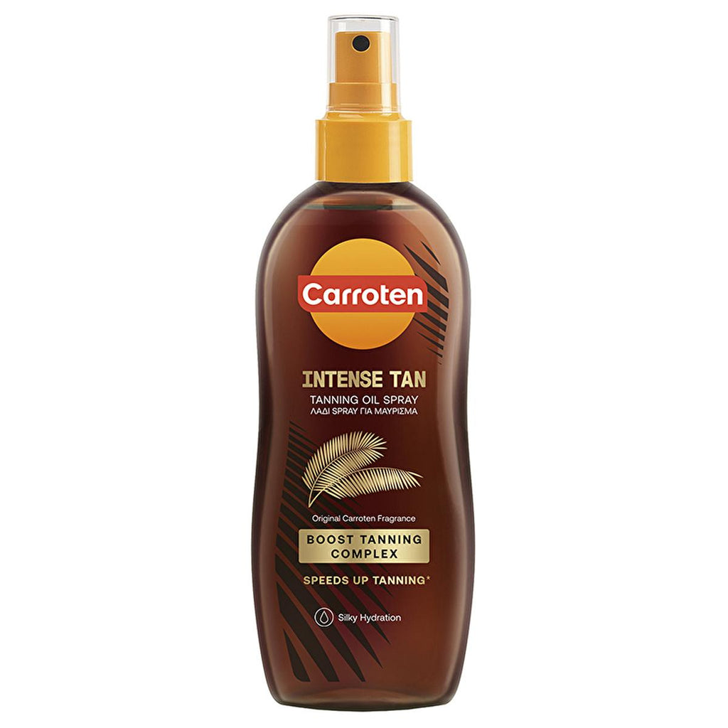 Carroten Intensive Tanning Oil SPF0: Get a Deep, Natural Bronzed Tan with Carrot & Coconut Oil | Moisturizing Sun Tanning Oil for Dark Tan
