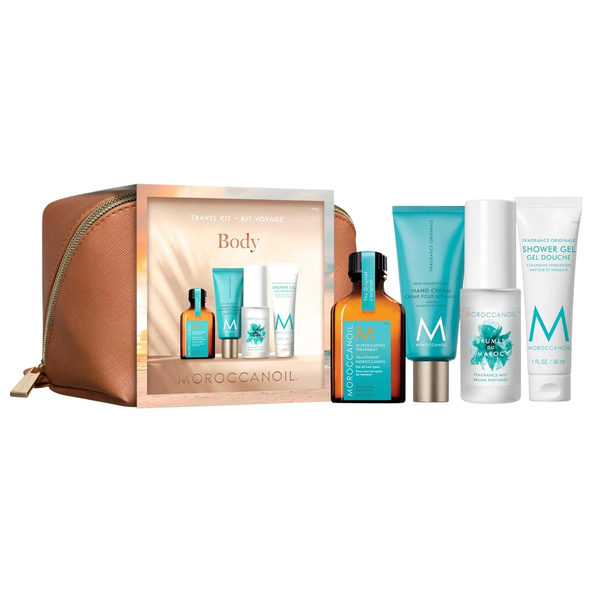 Moroccanoil Mini Body Essentials Kit: Travel-Size Hydration & Fragrance - Argan Oil, Cruelty-Free Skincare, Perfect for Trial & Gifts