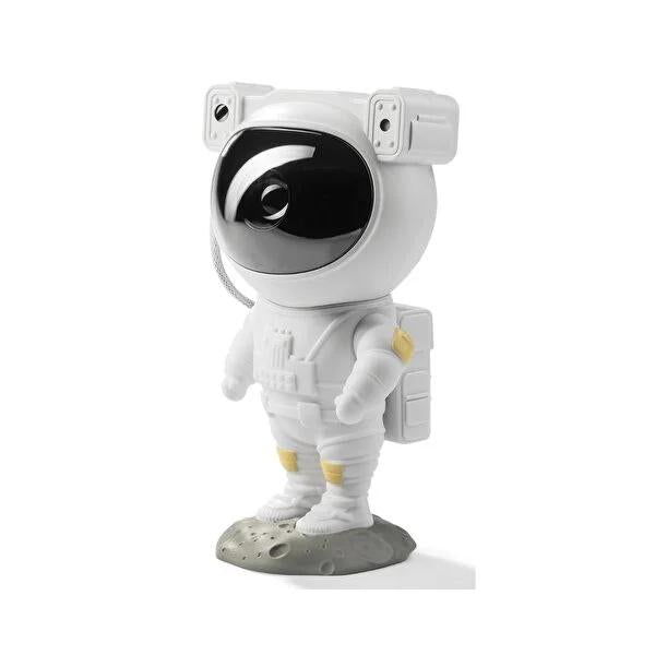 Ideenwelt Astronaut Projector Lamp - Galaxy Starry Night Light with Moon Projection & Remote Control - USB Powered Space Themed Lighting for Kids Room Decor