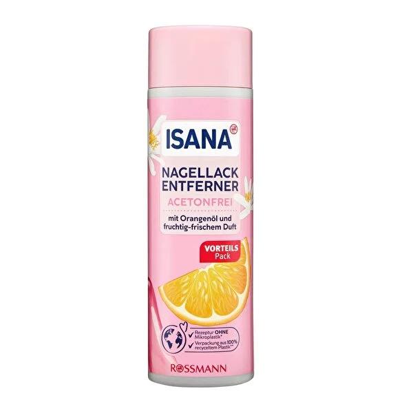 Isana Acetone-Free Nail Polish Remover - Gentle, Nourishing, Vegan & Cruelty-Free - 6.76 fl oz