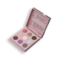 9-Color Eyeshadow Palette - Lilac Vegan Eyeshadow Palette with Organic St. John's Wort - Sustainable Packaging