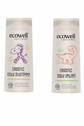Ecowell Organic Baby Skincare 2-Piece Set: Gentle Shampoo & Lotion for Sensitive Skin - Natural & Paraben-Free