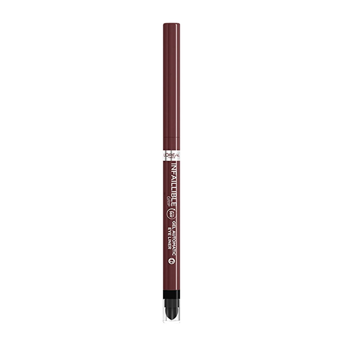 L'Oreal Paris Infallible Eyeliner: 36H Velvet Bordeaux - Smudge-Proof, Waterproof, Automatic Eyeliner for Smoky Eyes & Precise Definition
