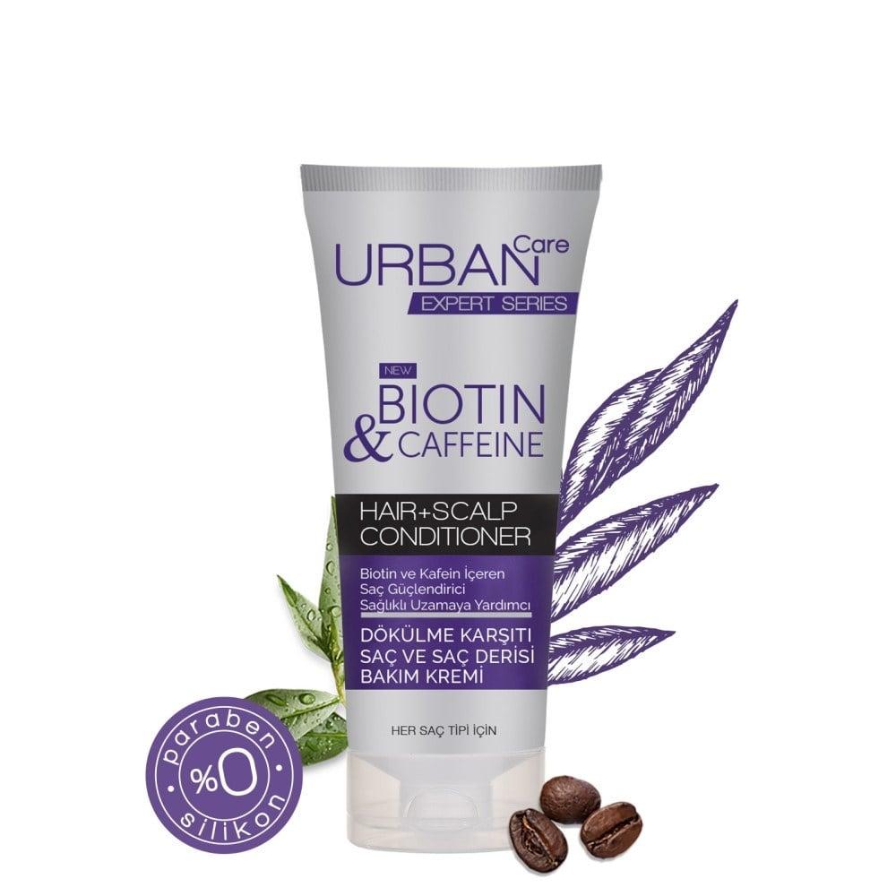 Urban Care Biotin Caffeine Anti-Hair Loss Hair Cream - Strengthens Hair Roots, 200ml