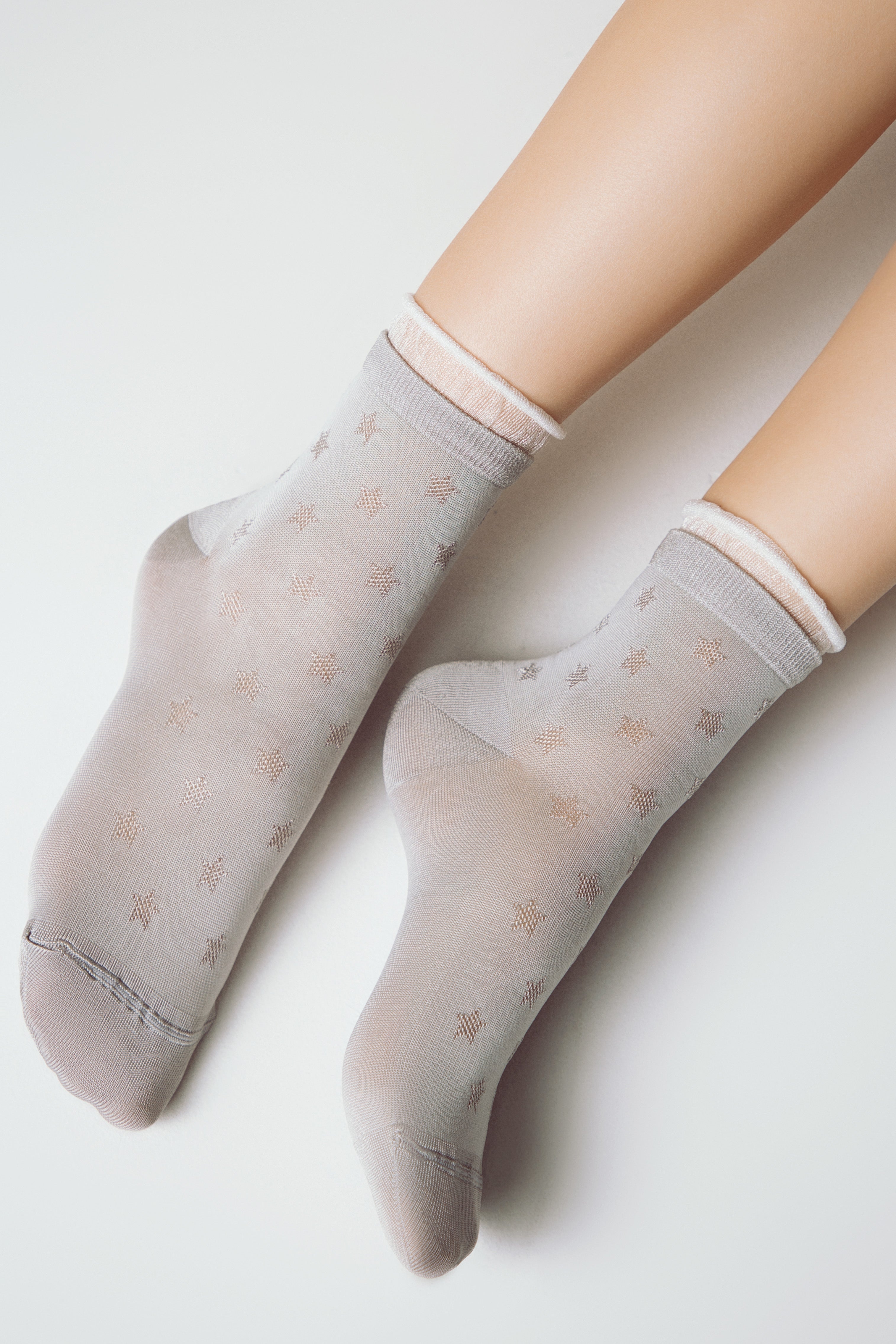 Conte Socks Classic - 491 Decorative Transparent Mesh