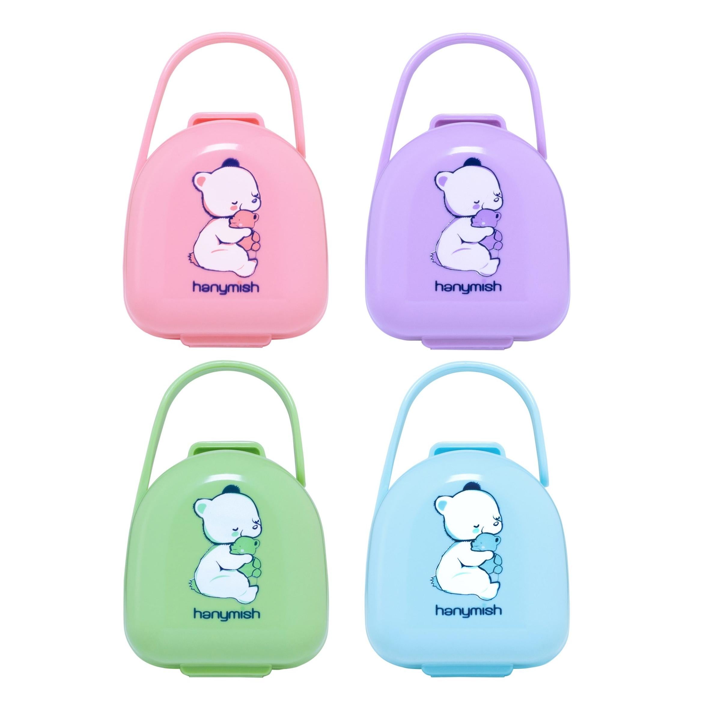 Hanymish Pacifier Storage Case - Portable BPA-Free Baby Pacifier Holder & Organizer