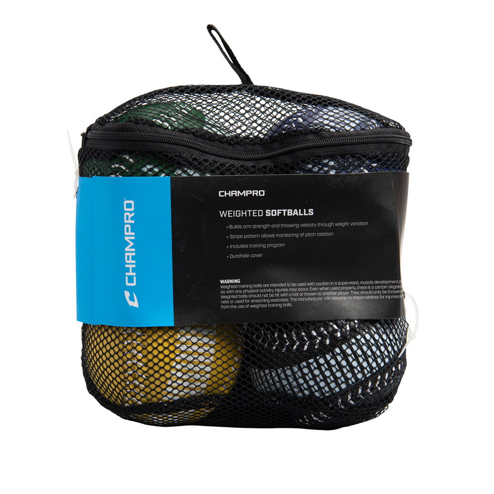 Champro Fastpitch Set Of 4 Training Softballs