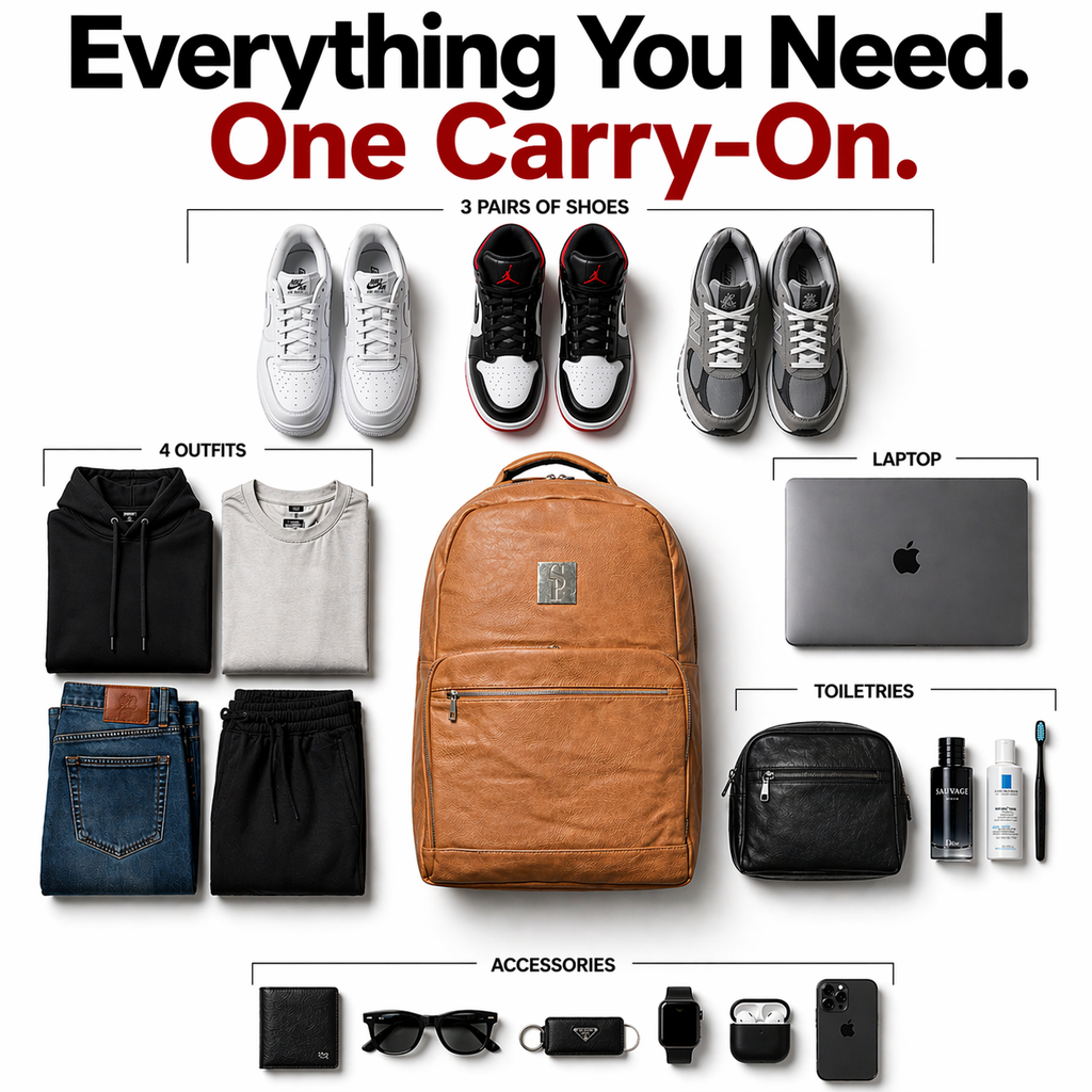 Brown Leather Commuter Bag