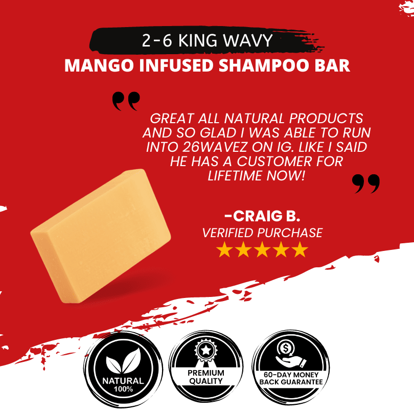 Mango Shampoo Bar for Waves, Curls & Coarse Hair