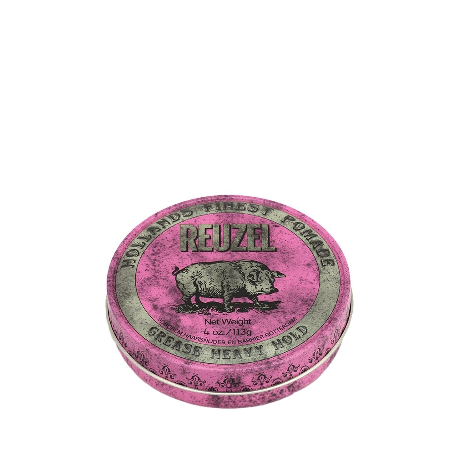 Reuzel Pink Heavy Grease 113g - Strong Hold Hair Styling Product for Men & Women