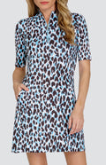 Halston 36.5" Dress - Leopard Coast