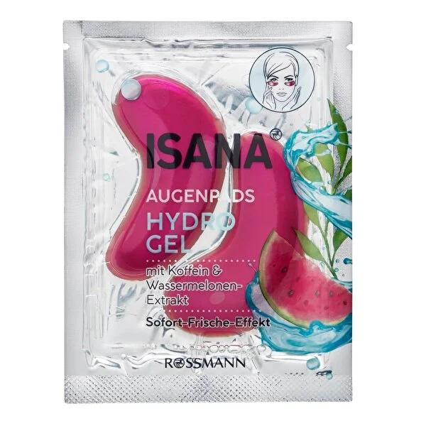 Isana Hydrogel Eye Patches with Caffeine & Watermelon Extract - Vegan Under Eye Care for Dark Circles & Puffiness