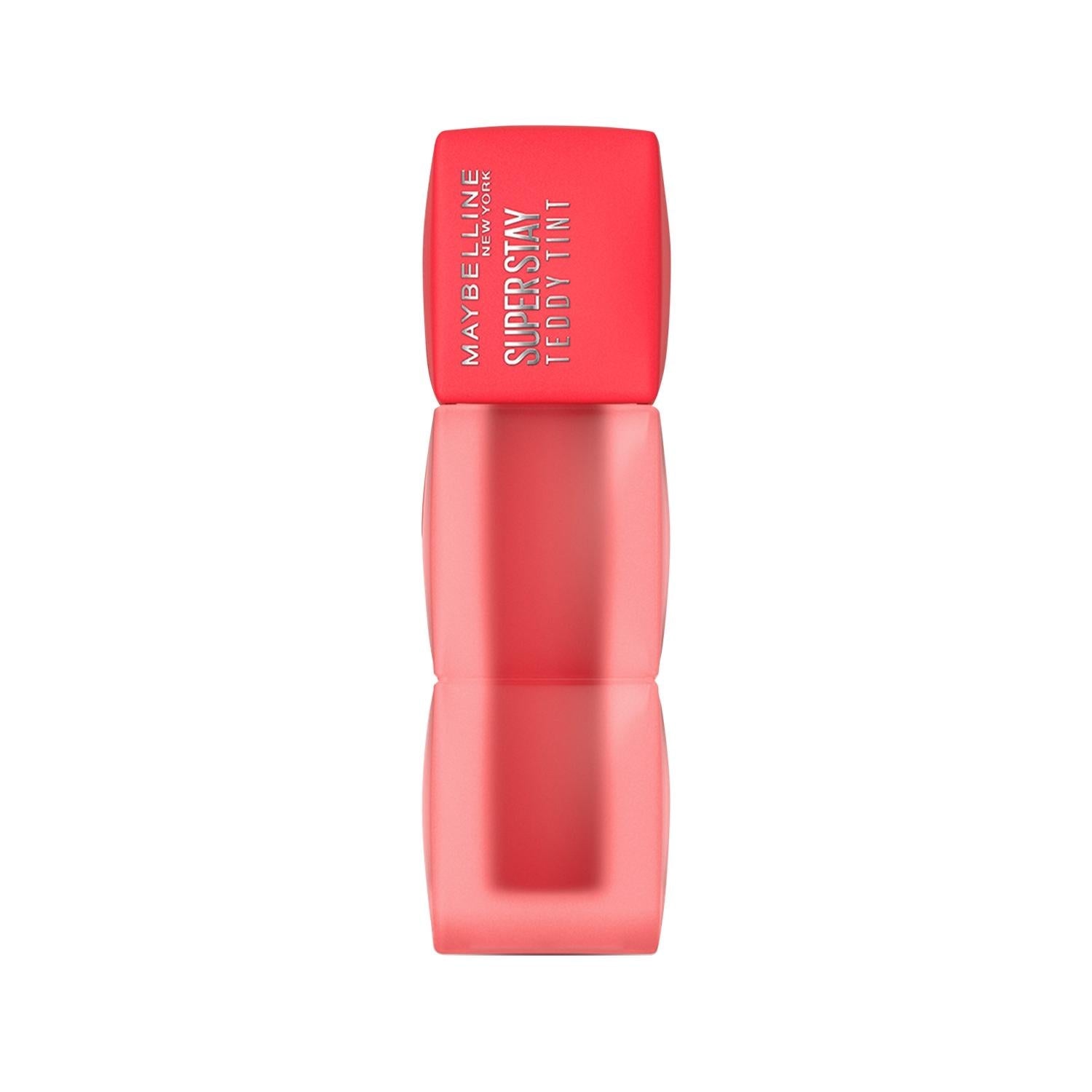 Maybelline Super Stay Teddy Tint: Long-Lasting Matte Lip Color - Coquettish 30 - All-Day, Smudge-Proof Liquid Lip Stain