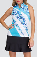 Monarch Top - Placed Aqua