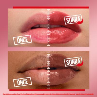 Maybelline Lifter Plump Lip Gloss - 004 Red Flag, Non-Sticky, Chili Pepper Extract for Plumping
