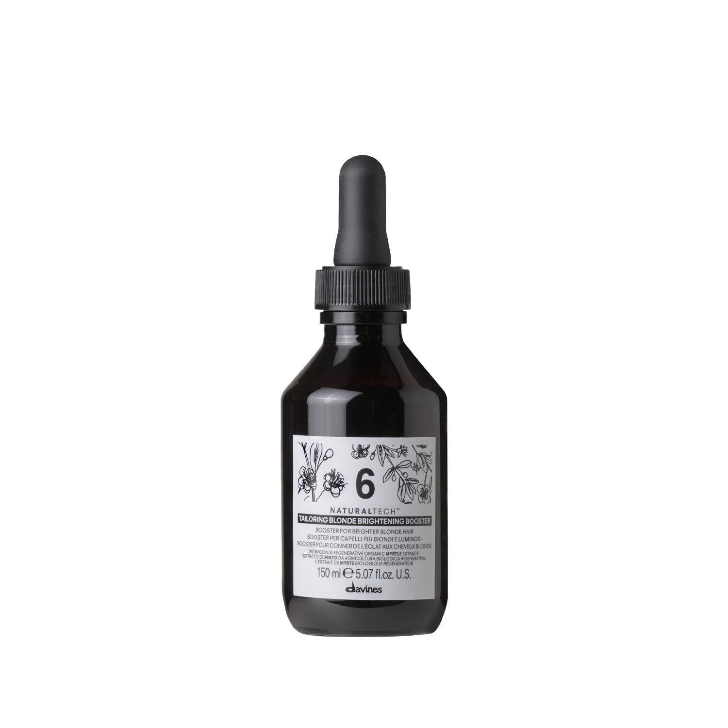 Davines NaturalTech Tailoring Booster 6 Blonde Brightening - Natural Hair Care for Blonde Hair Enhancement