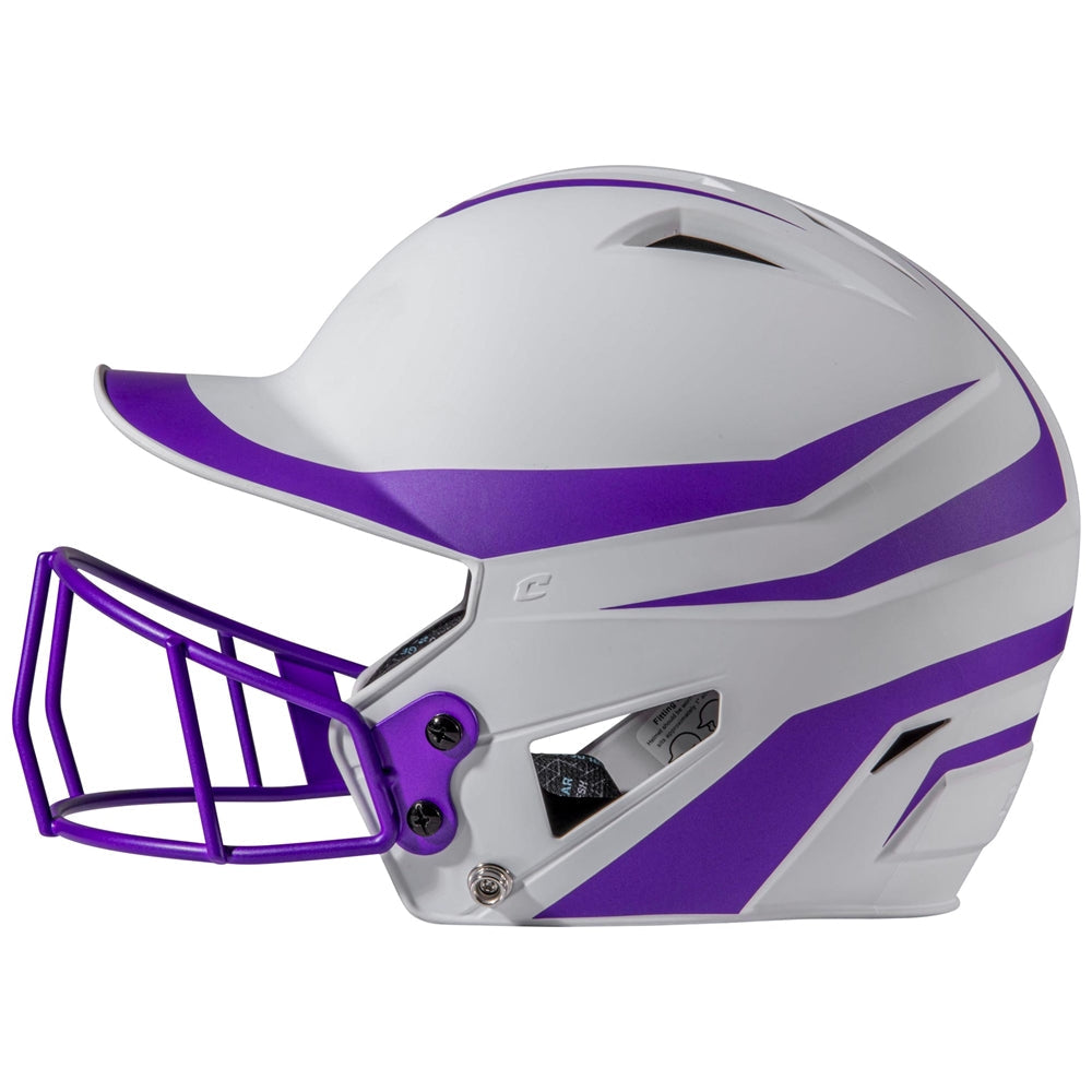 Champro Fastpitch Hx Rise Legend Batting Helmet With Face Mask