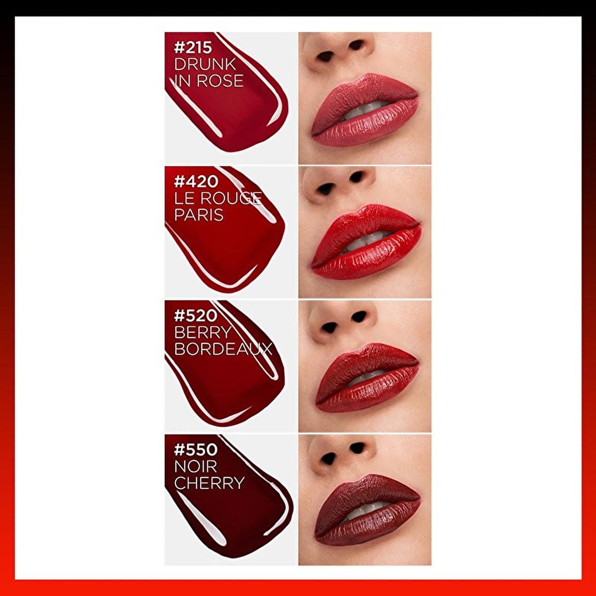 L'Oreal Paris Infaillible: Long-Lasting, Glossy Lipstick - Rouge Paris 420 - Intense Color, 16H Moisture & Shine