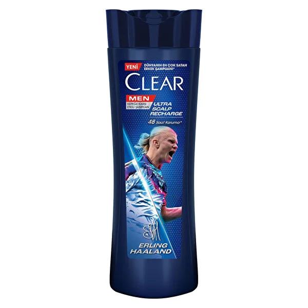 Clear Men Erling Haaland Anti-Dandruff Shampoo: 48-Hour Oil Control & Scalp Recharge - Refreshing Lemon Scent, Powerful Dandruff Treatment for Men