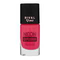 Rival Loves Me Neon Happy Days Nail Polish: UV Glow, Bright Color, 8ml - Stand Out with Vibrant, Long-Lasting Neon Nails.